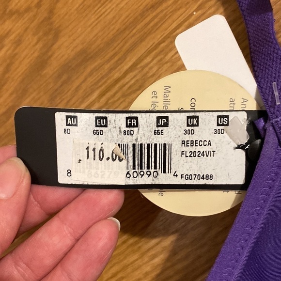 Fantasie Violet Rebecca Full Cup Underwire  Spacer Molded Bra (Size 30D) (NWT) - Picture 5 of 9
